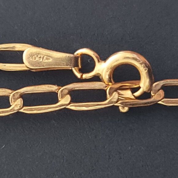 Fine chain necklace 20 inches in 18k real gold - Picture 3 of 14